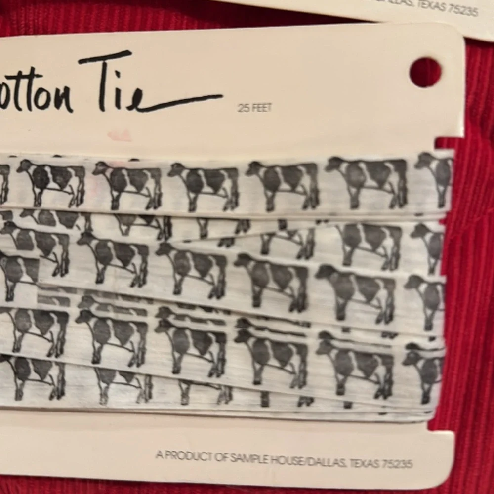 Tag It Cow & Watermelon Tags, Stickers & Cotton Tie Bundle